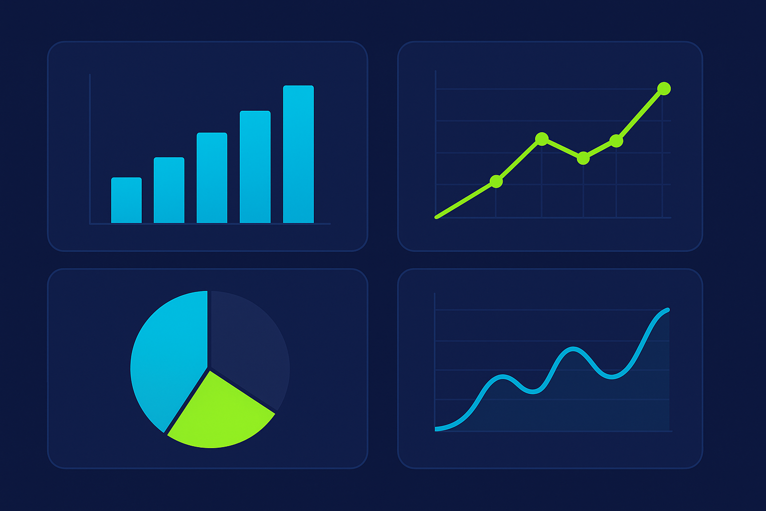 Modern dashboard interface